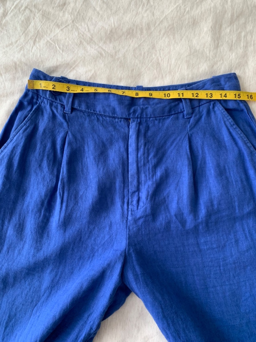Madewell 100% Linen Wide Leg High Rise Trouser size 8 - Picture 6 of 10